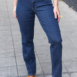 Judy Blue Dark Wash High Waisted Straight Fit Jeans