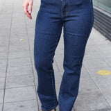 Judy Blue Dark Wash High Waisted Straight Fit Jeans