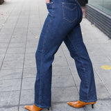 Judy Blue Dark Wash High Waisted Straight Fit Jeans