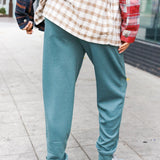 Ash Jade Knit Front Seam Sweatpants