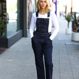 Judy Blue Dark Denim High Waist Wide Leg Overalls