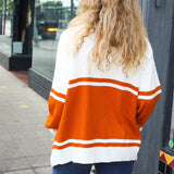 Game Day Burnt Orange "T" Embroidered Cardigan