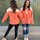 PREORDER: Half Zip Fleece Pullover in Sherbet