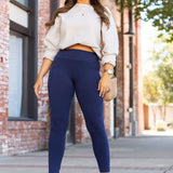 *Ready to Ship | Navy Full-Length with Pocket Leggings - Luxe Leggings by Julia Rose®