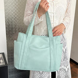 Oxford Cloth Tote Bag with Zipper