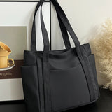 Oxford Cloth Tote Bag with Zipper