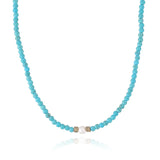 Turquoise & Pearl Beaded Necklace (Pre-Order)