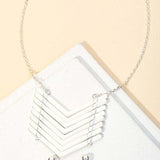 Chevron Necklace & Earrings Set