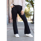 Ready to Ship | The Vanessa - 30” - Black Bootcut Leggings Round 2*