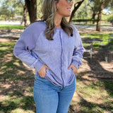 PREORDER: Best Selling Elliott Exposed Seam Sweatshirt in Five Colors