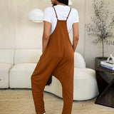 Double Take Full Size Sleeveless V-Neck Pocketed Jumpsuit