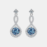 1 Carat Moissanite 925 Sterling Silver Earrings