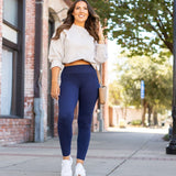 *Ready to Ship | Navy Full-Length with Pocket Leggings - Luxe Leggings by Julia Rose®