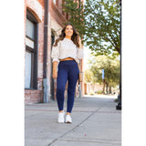 PreOrder | Navy Full-Length with Pocket Leggings Round 3 - Luxe Leggings by Julia Rose®