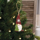 Wooden Christmas Tree Gnome Ornament