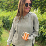 PREORDER: Best Selling Touch Of Fall Thermal Hoodie in Five Colors