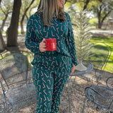 Candy Cane Pajama Pants Set