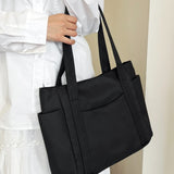 Oxford Cloth Tote Bag with Zipper