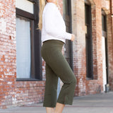 +The Shyla - Olive High Waisted Gaucho Pants *CP*