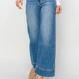 Risen Full Size High Rise Wide Leg Jeans