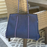 Ready to Ship | The Nikki Navy Neoprene Tote