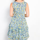 Be Stage Full Size Print Wrinkle Free Ruffled Dress