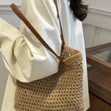 Openwork Woven Tote Bag