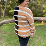 PREORDER: Exceptional Thought Striped Patchwork Sweater in Three Colors