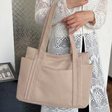 Oxford Cloth Tote Bag with Zipper