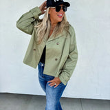 PREORDER: Rossi Crop Trench Coat in Four Colors