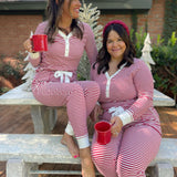 Candy Striped Pajama Pants Set