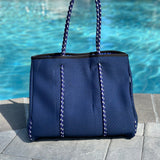 Ready to Ship | The Nikki Navy Neoprene Tote