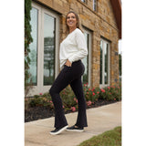 PreOrder | Black Flare Leggings WITH POCKETS - Luxe Leggings by Julia Rose® - Round 2