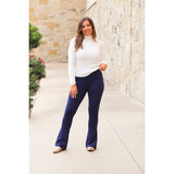 PreOrder  | Navy FLARE Leggings with Pocket - Round 2