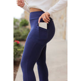 PreOrder  | Navy FLARE Leggings with Pocket - Round 2