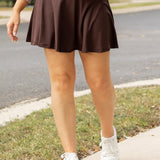 Ready to Ship | The Britt - Brown Skort*