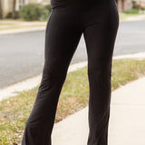 Ready to Ship | The Vanessa - 30” - Black Bootcut Leggings Round 2*