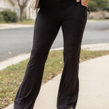 Ready to Ship | The Vanessa - 30” - Black Bootcut Leggings Round 2*