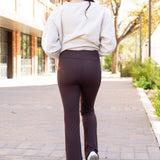 PreOrder | The Rhea - 30"  BROWN Bootcut Leggings with Pockets Round 2