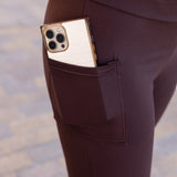 PreOrder | The Rhea - 30"  BROWN Bootcut Leggings with Pockets Round 2