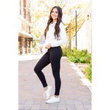 PreOrder  | BLACK FULL-LENGTH Leggings with POCKET - Luxe Leggings by Julia Rose® R5