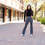 PreOrder | The Cassie - 30"  CHARCOAL Bootcut Leggings with Pockets - Round 2