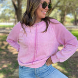 PREORDER: Best Selling Elliott Exposed Seam Sweatshirt in Five Colors