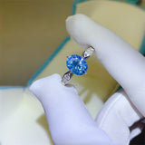 2 Carat Moissanite 925 Sterling Silver Ring