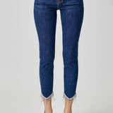 RISEN Full Size Embellished Mid Rise Crop Skinny Jeans