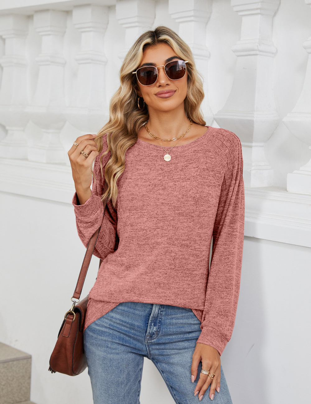 Round Neck Long Sleeve T-Shirt