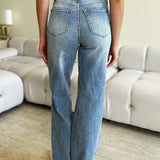 Judy Blue Full Size High Waist Wide Leg Jeans