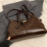 PU Leather Handbag with Pendant