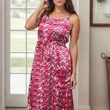 Abby Road - Hot Pink Maxi Dress