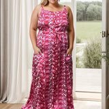 Abby Road - Hot Pink Maxi Dress